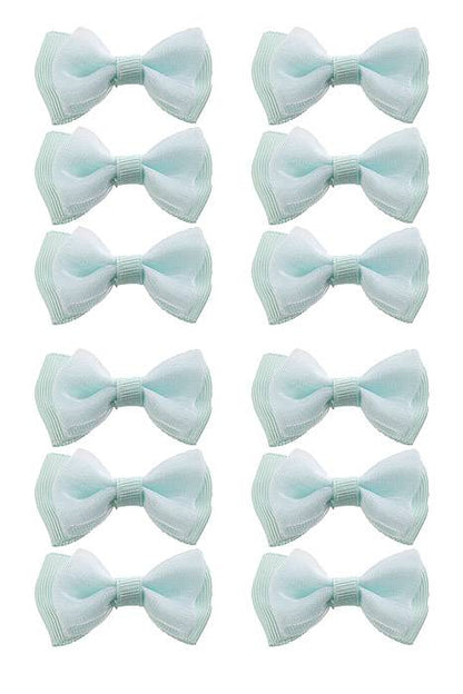 1.75" Ribbon Bow (pkg/12) Aqua