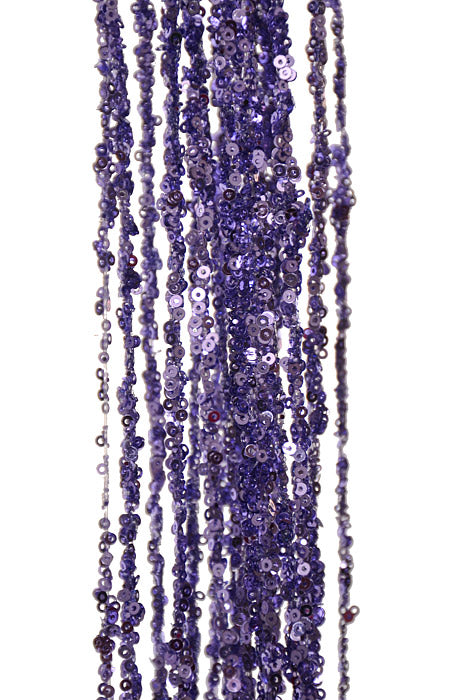 47.25" Glitter Hanging Willow Spray Purple