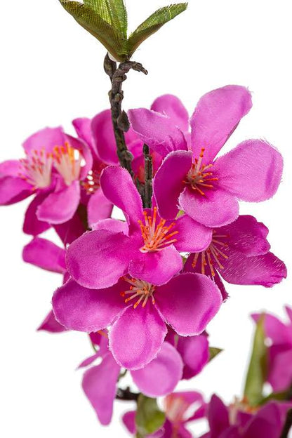 35" Silk Cherry Blossom Spray Violet