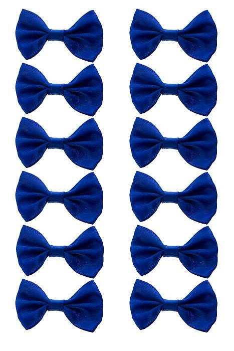 1.25" Ribbon Bow (pkg/12) Royal Blue