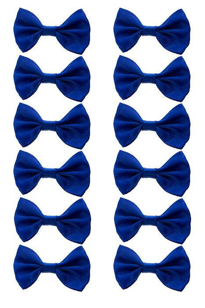 1.25" Ribbon Bow (pkg/12) Royal Blue