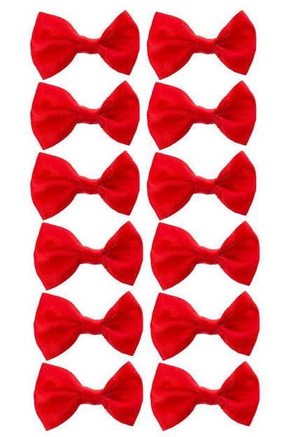1.25" Ribbon Bow (pkg/12) Red