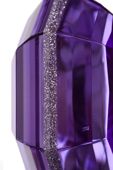 6" Acrylic Square Precious Gem Ornament Purple