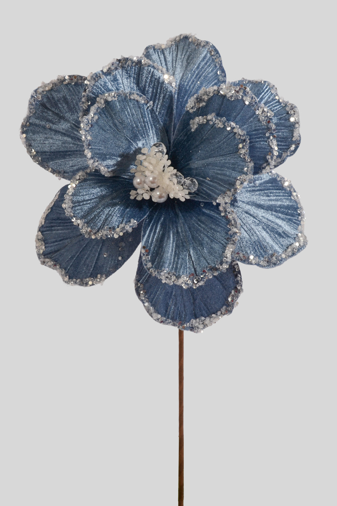 22" Velvet/Sequins Magnolia Stem Jean