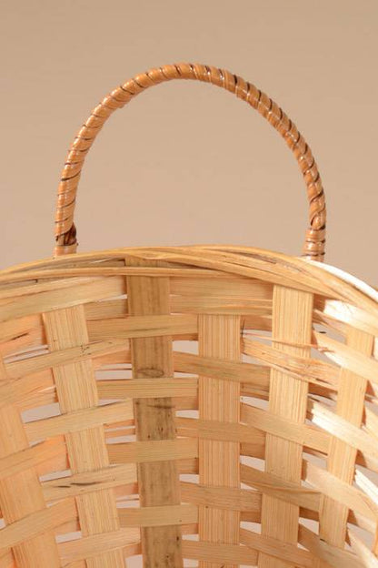 9" X 7" X 4" Natural Bamboo Bowl