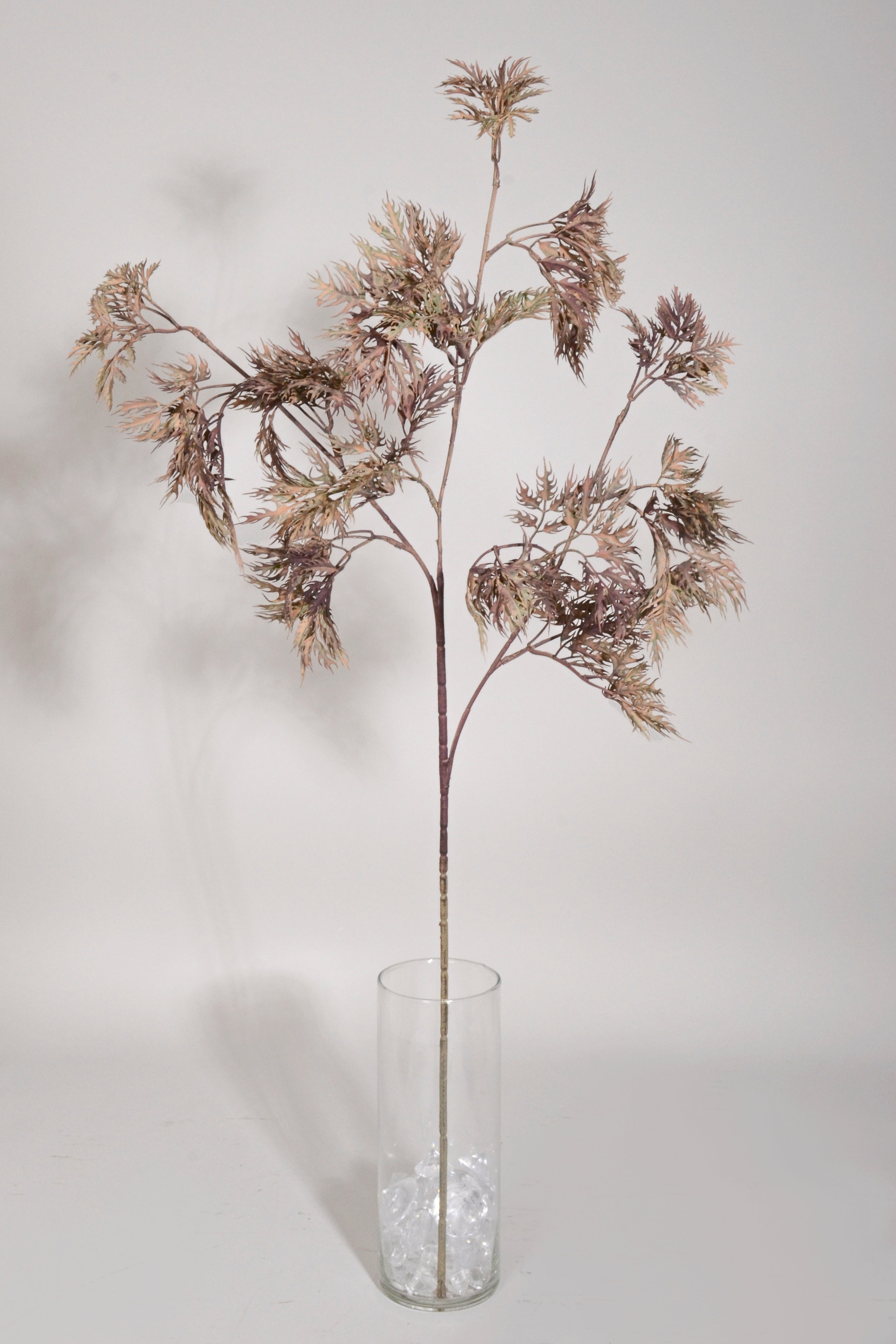 33.5" Artificial Aralia Spray Plum