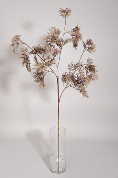 33.5" Artificial Aralia Spray Plum