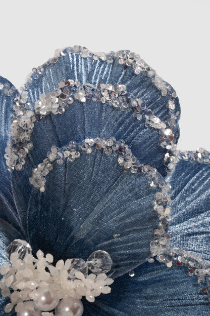 22" Velvet/Sequins Magnolia Stem Jean