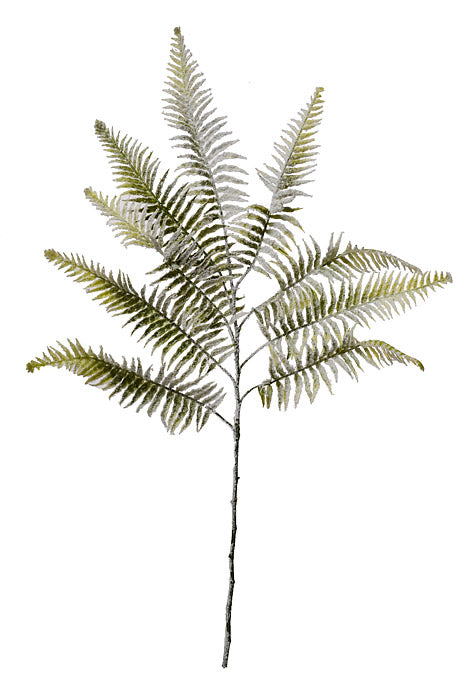 37" Snowed Pine Spray Green