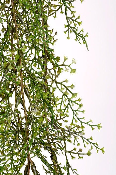46&quot; Artificial Maidenhair Hanging Bush Green