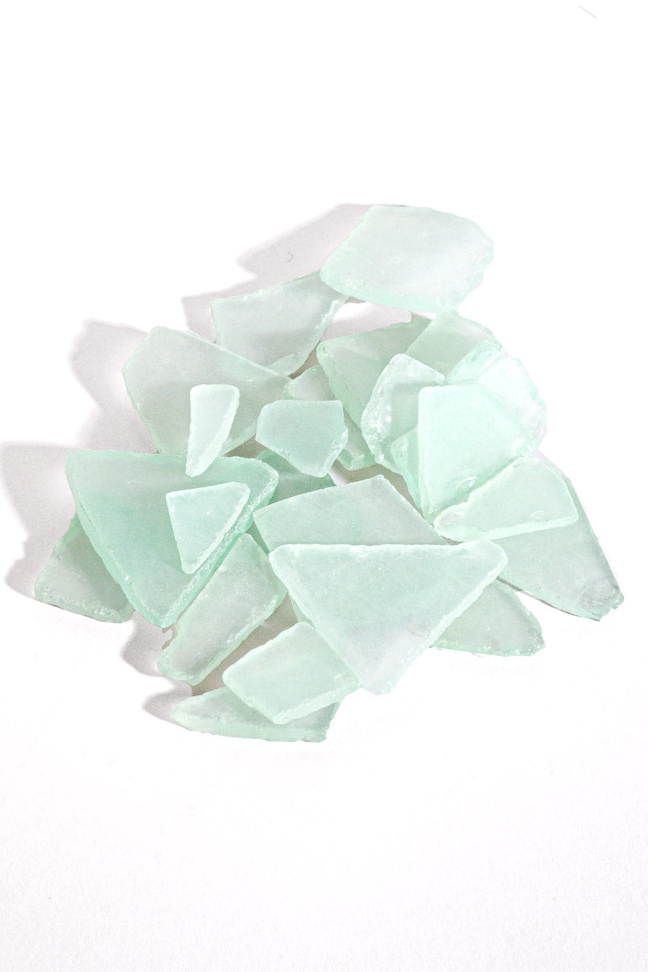 Painted Sea Glass Pkg/5lb Lt Green