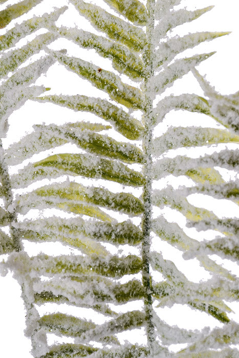 37" Snowed Pine Spray Green