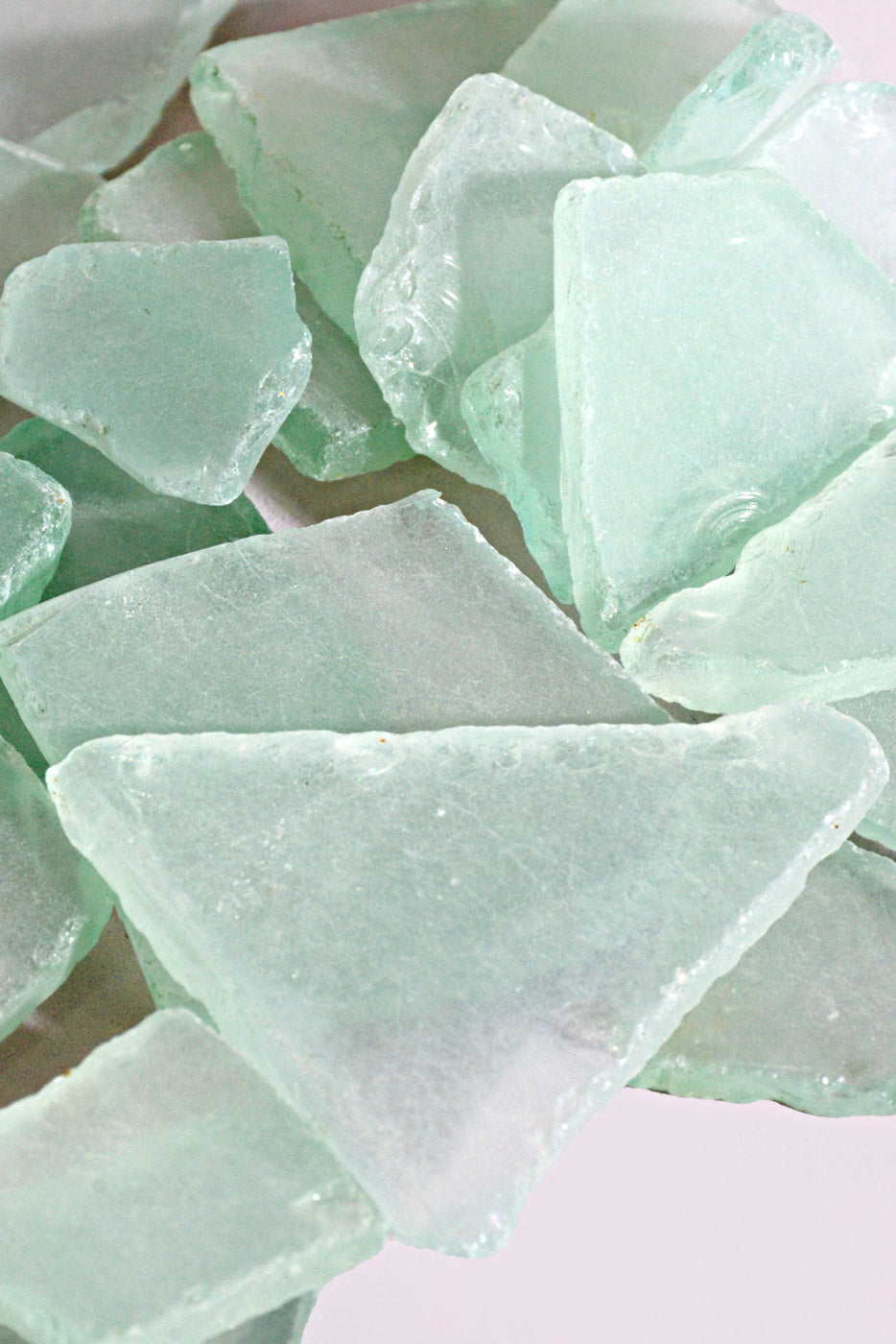 Painted Sea Glass Pkg/5lb Lt Green