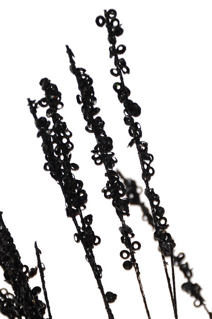 32" Iced Long Needle Spray Black