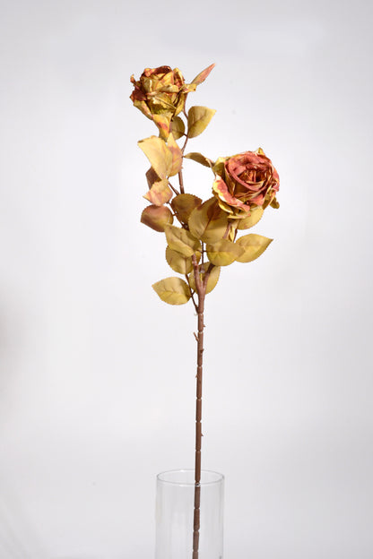 29" Silk Rose Spray Brown/Green