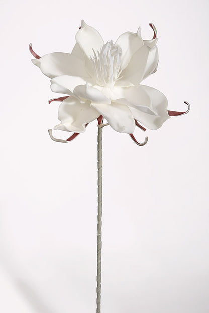 25" Pandula Foam Flower White