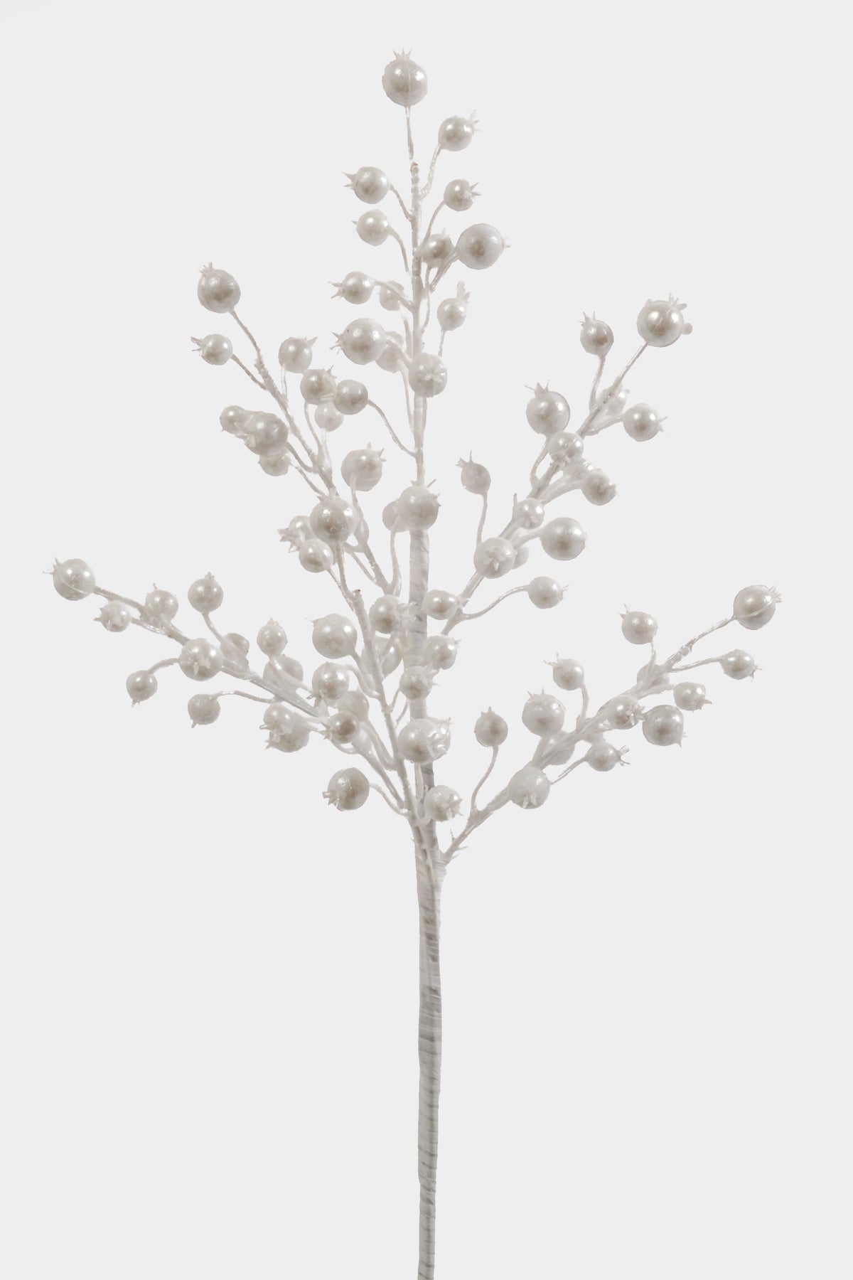 15" Berries Bush White