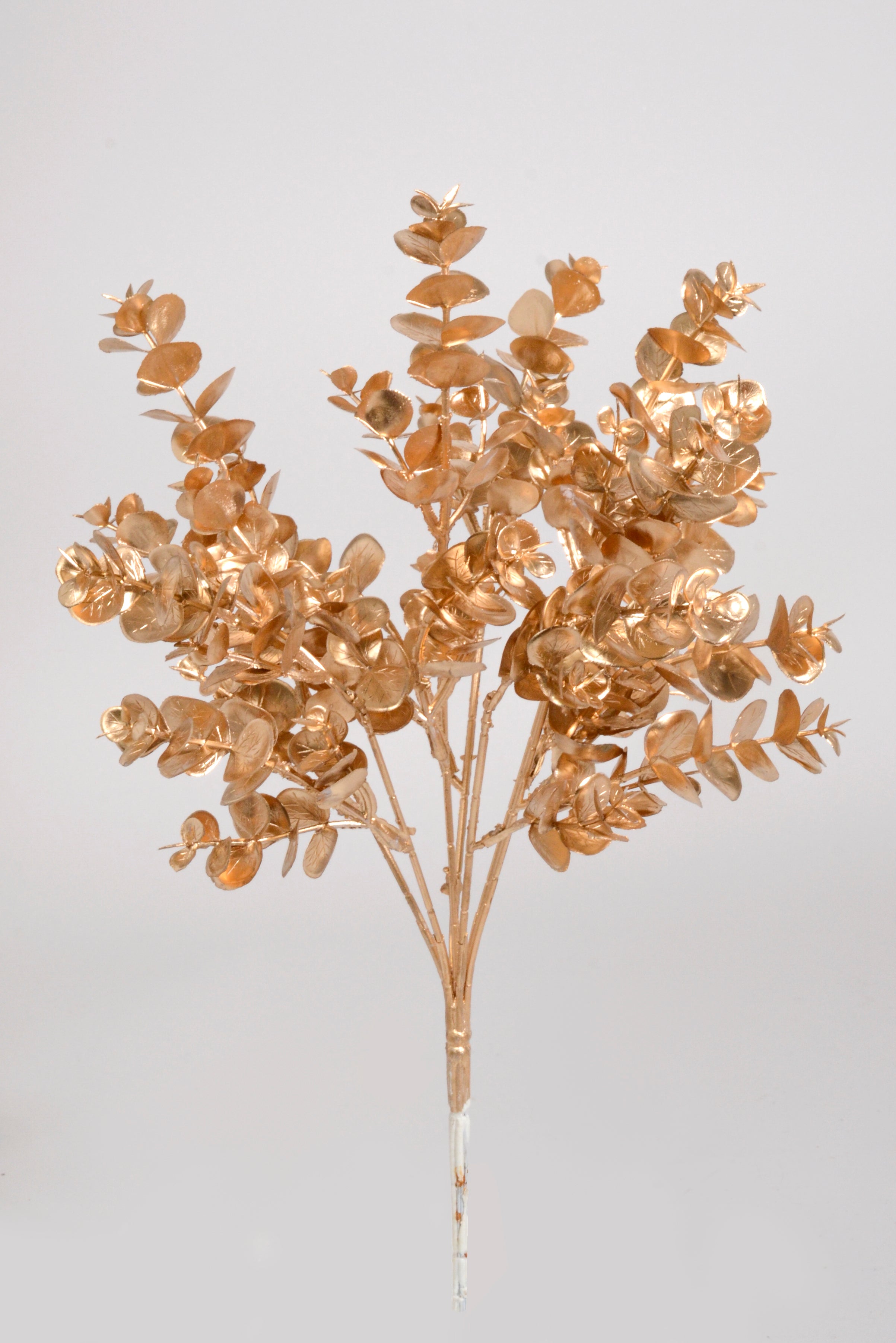 15.75" Metallic Eucalyptus Bush Gold