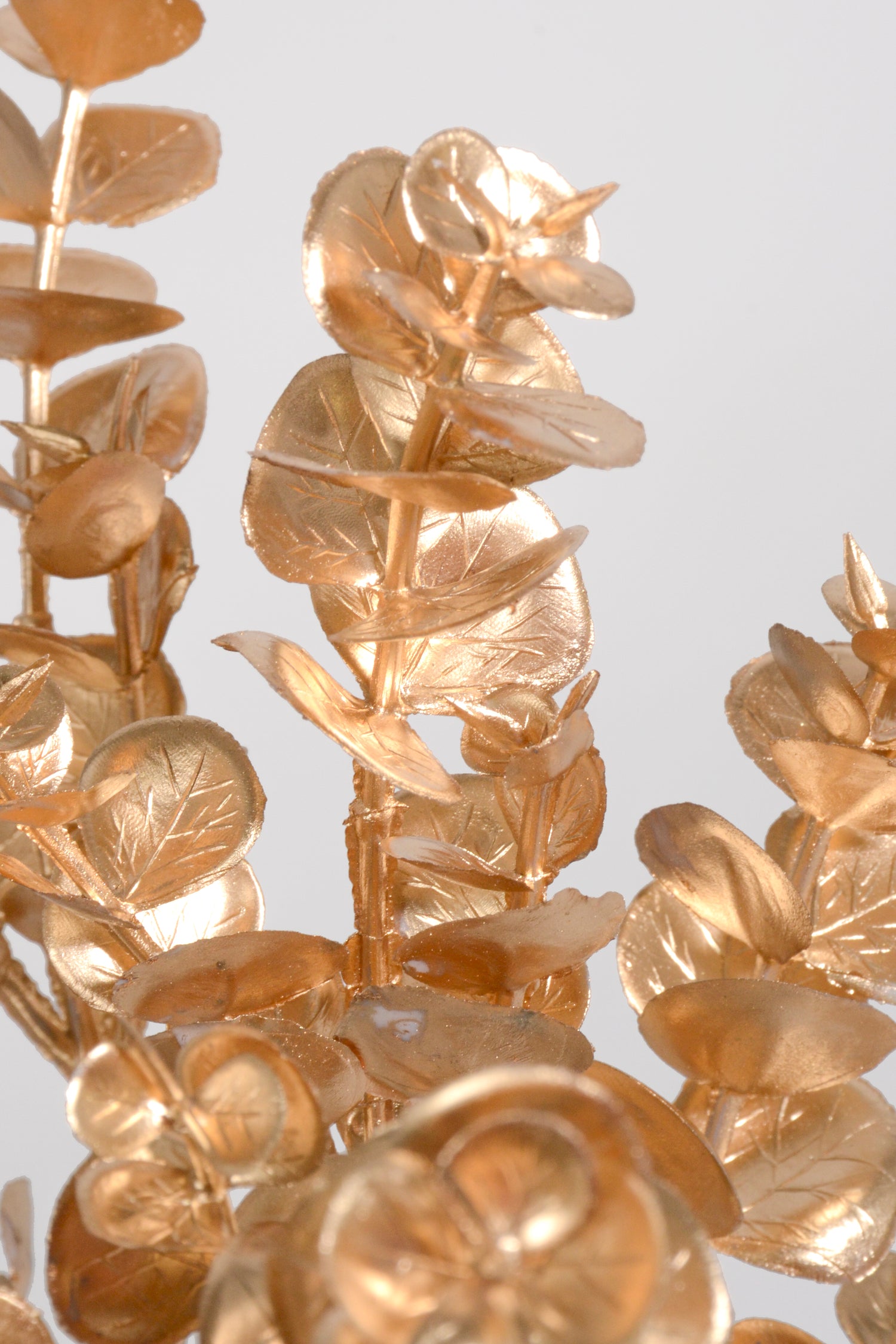 15.75" Metallic Eucalyptus Bush Gold