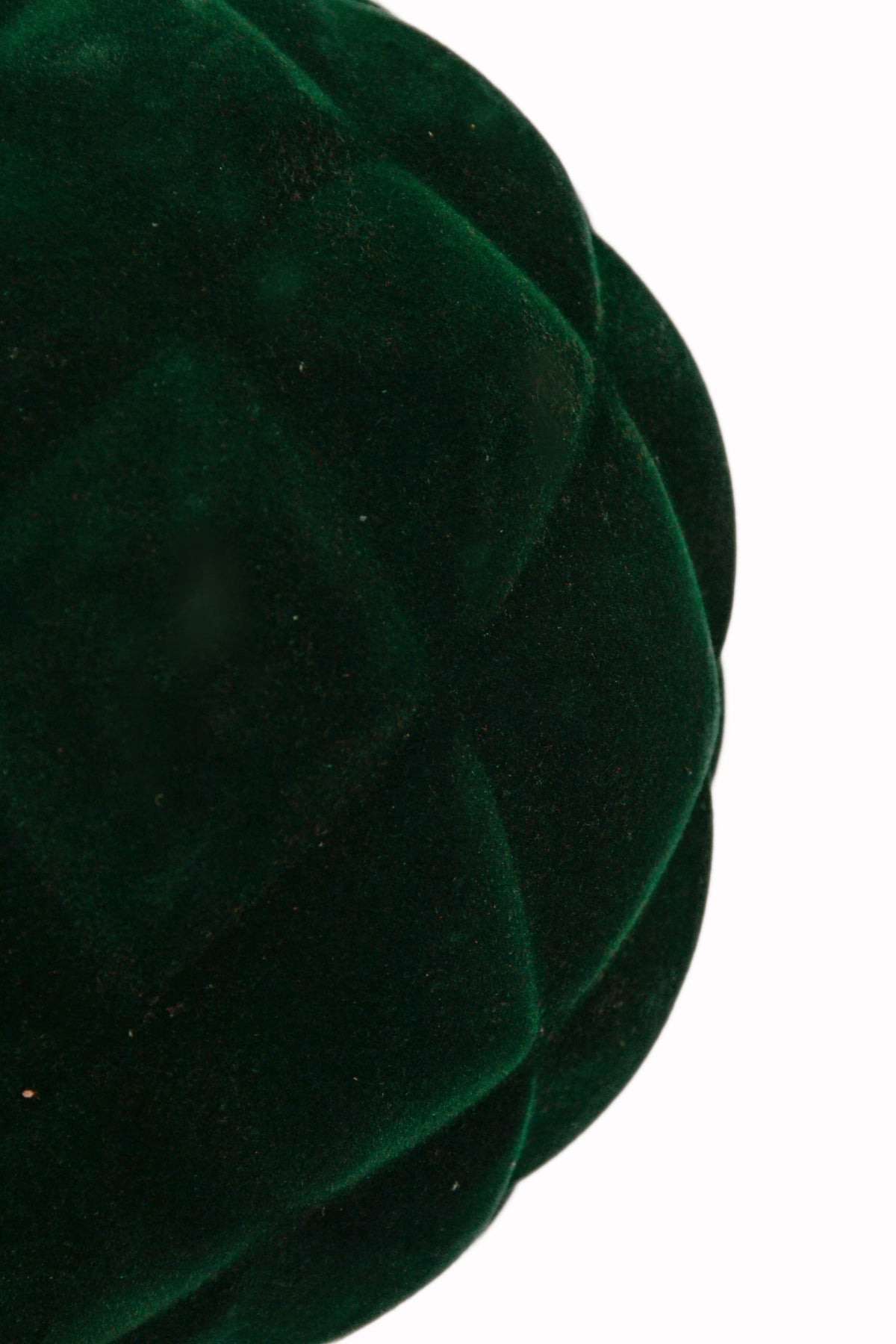 6" Flocking Ball Ornament Green Bx/2