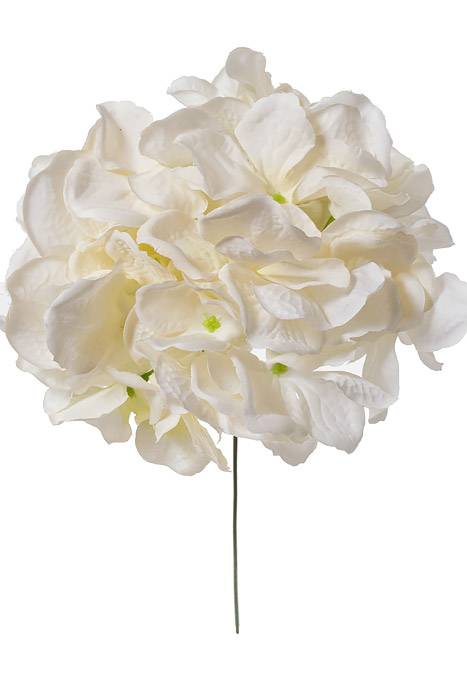 9" Silk Hydrangea Pick Ivory