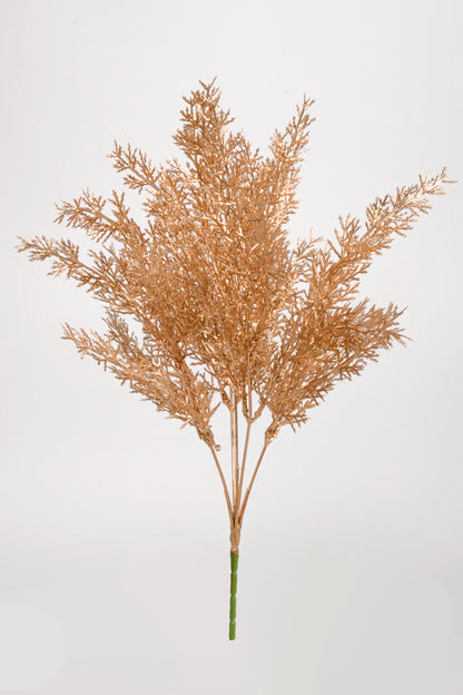 15.75" Metallic Grass Bush Gold
