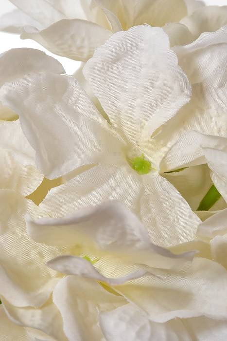 9" Silk Hydrangea Pick Ivory