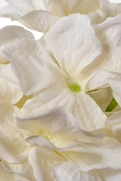 9" Silk Hydrangea Pick Ivory