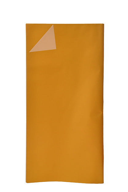 22.5" 2 Tone Waterproof Wrapping Paper Golden Gold/Beige Pkg/20