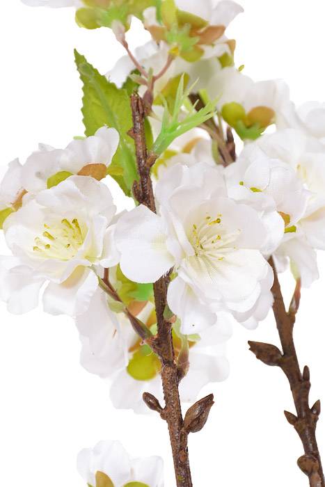 45" Silk Cherry Blossom Spray White
