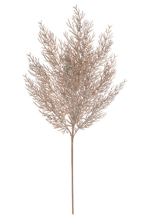 27" Glitter Pine Spray Champagne