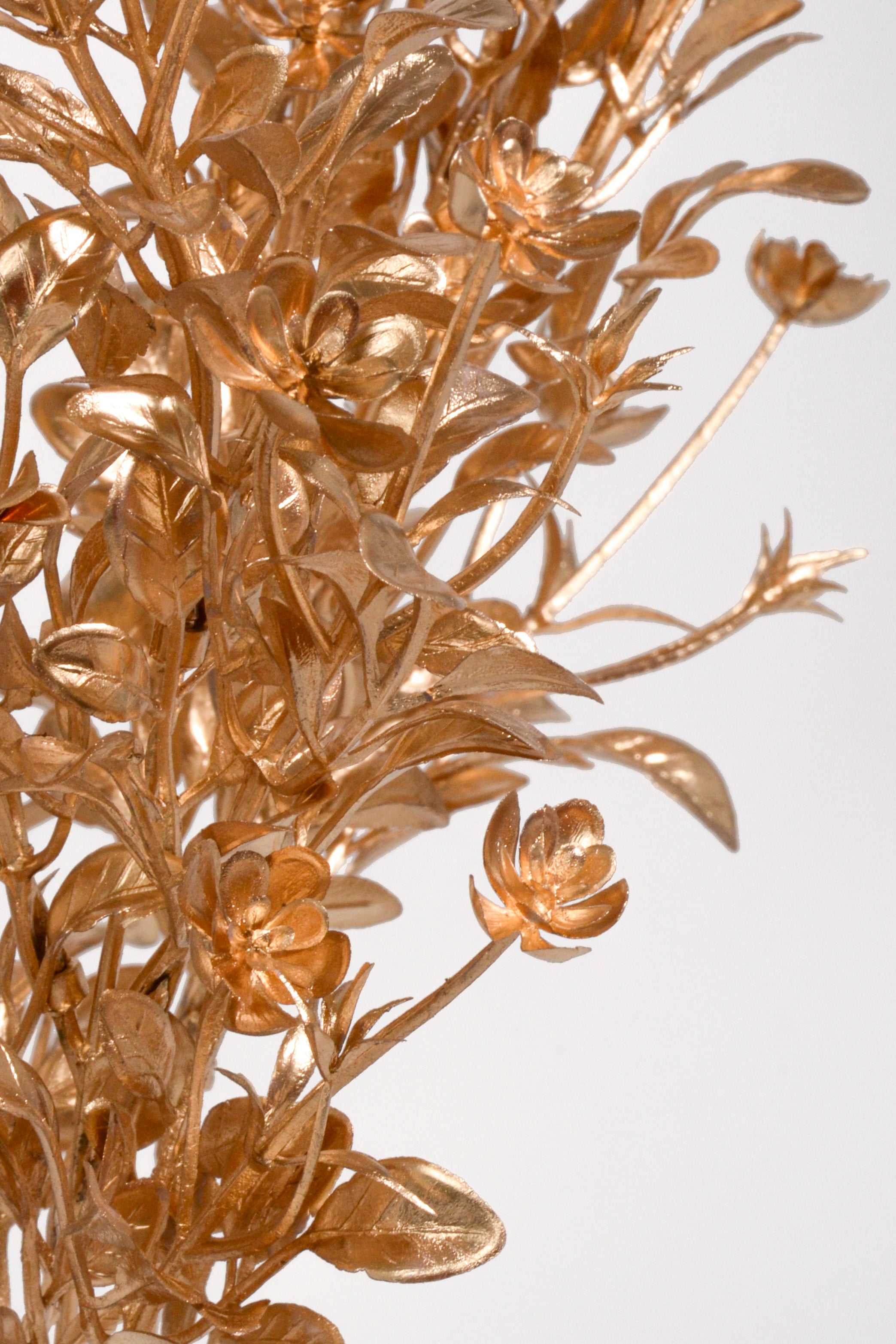 14.5" Metallic Boxwood Bush Gold