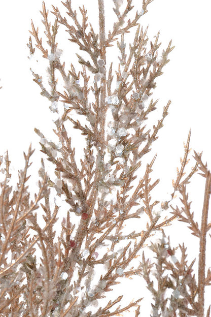 27" Glitter Pine Spray Champagne