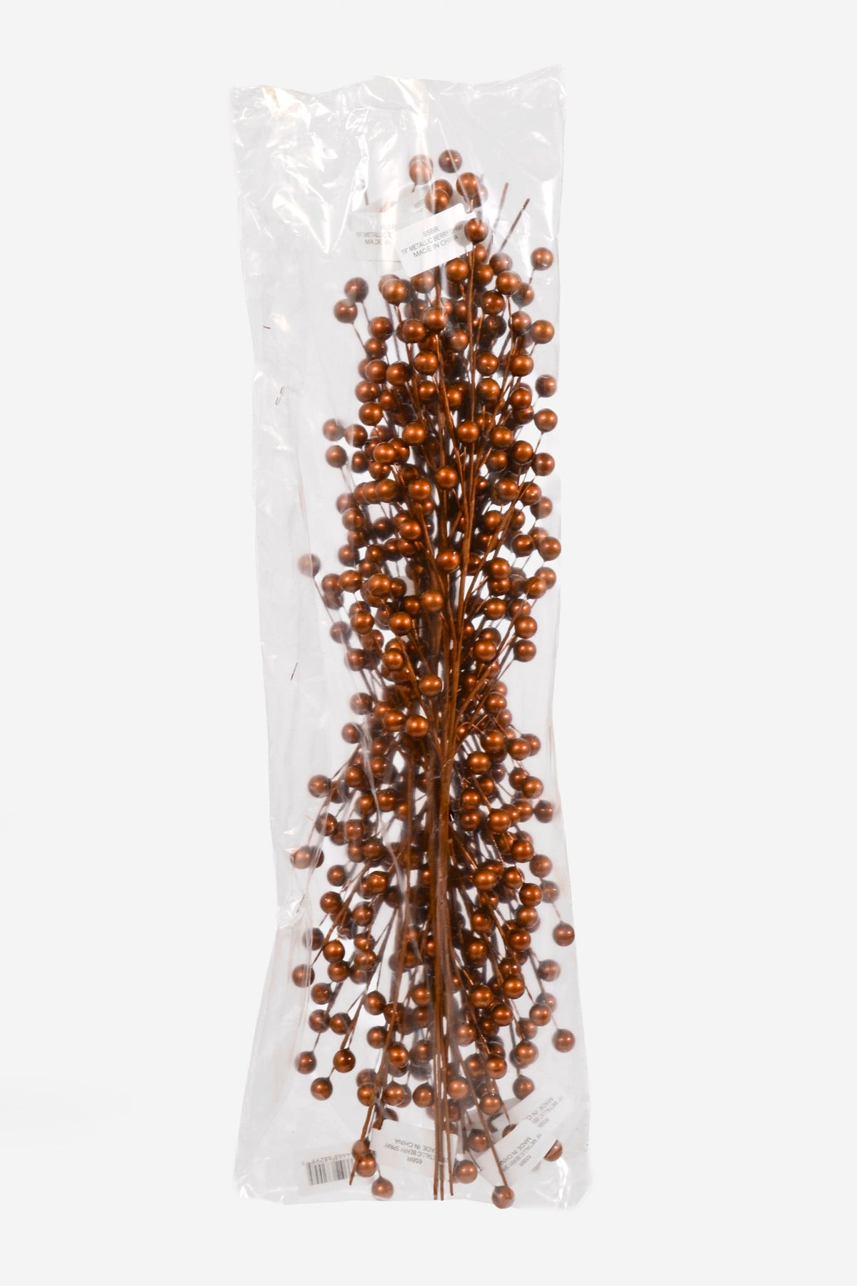 18" Metallic Berry Spray Brown Pkg/12
