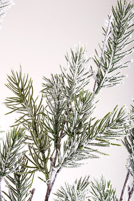 43" Plastic Northwoods Winter Pine Spray Green/White