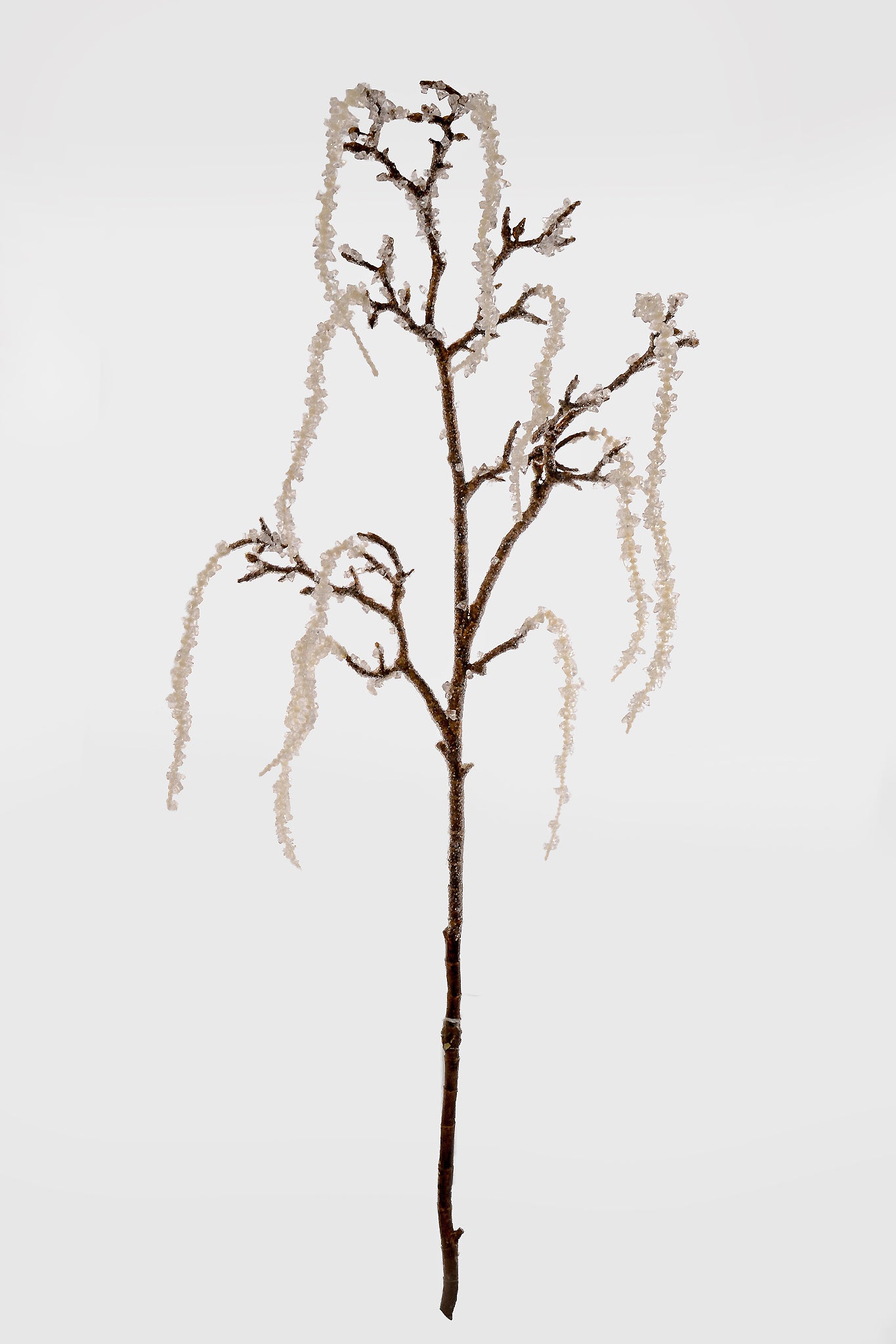51" Iced Icicle Branch Clear/White