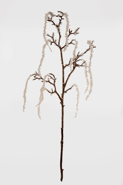 51" Iced Icicle Branch Clear/White