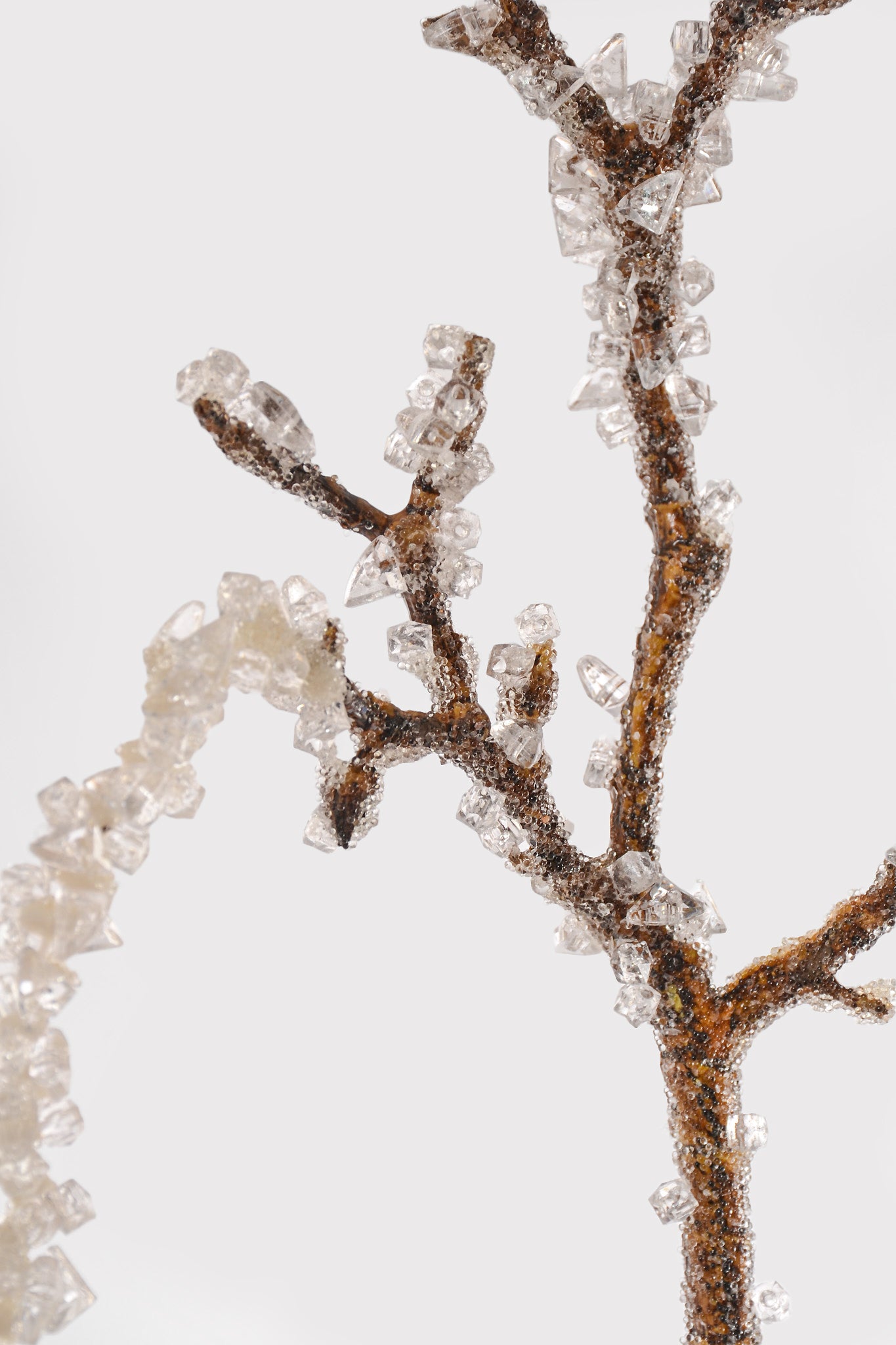 51" Iced Icicle Branch Clear/White