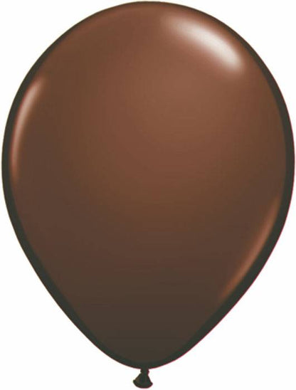 11" Fashion Latex Balloon Chocolate Brown Pkg/100