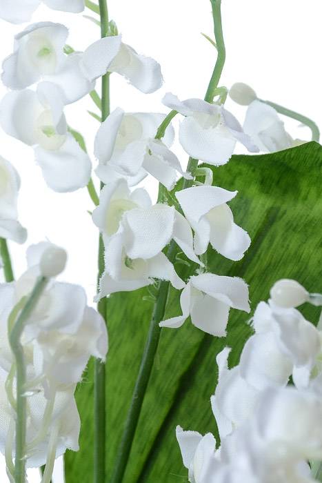 16" Silk Lily Of Valley Bush White