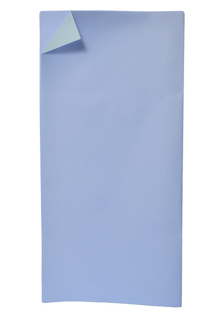 22.5" 2 Tone Waterproof Wrapping Paper Periwinkle/Light Blue Pkg/20