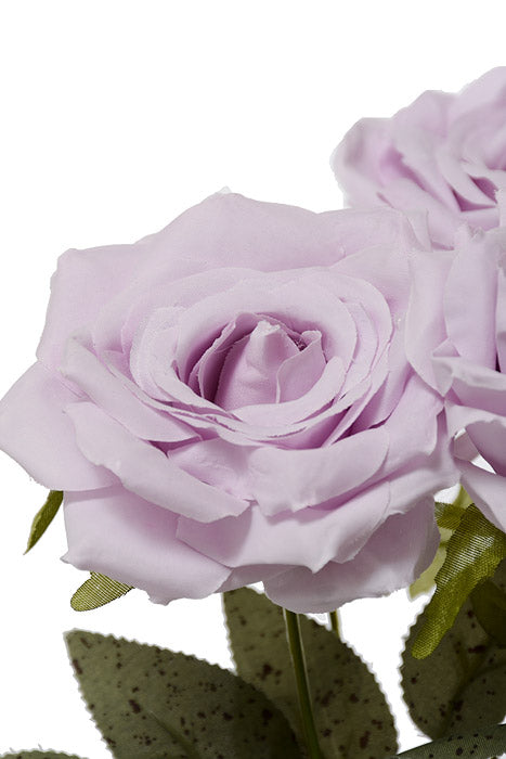 18" Silk Rose Bush Lavender