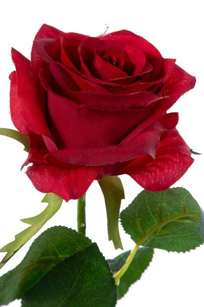 27.5" Silk Confetti Rose Spray Red/two Tone