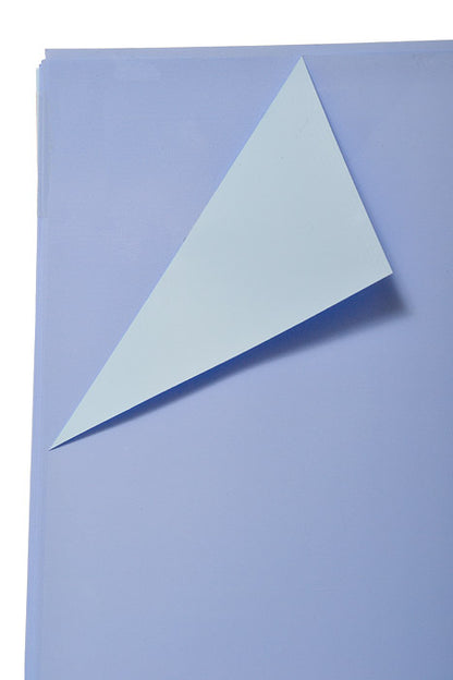 22.5" 2 Tone Waterproof Wrapping Paper Periwinkle/Light Blue Pkg/20
