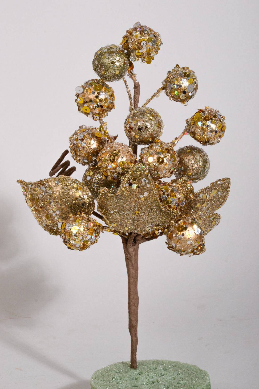 12" Jeweled Grape Cluster Gold