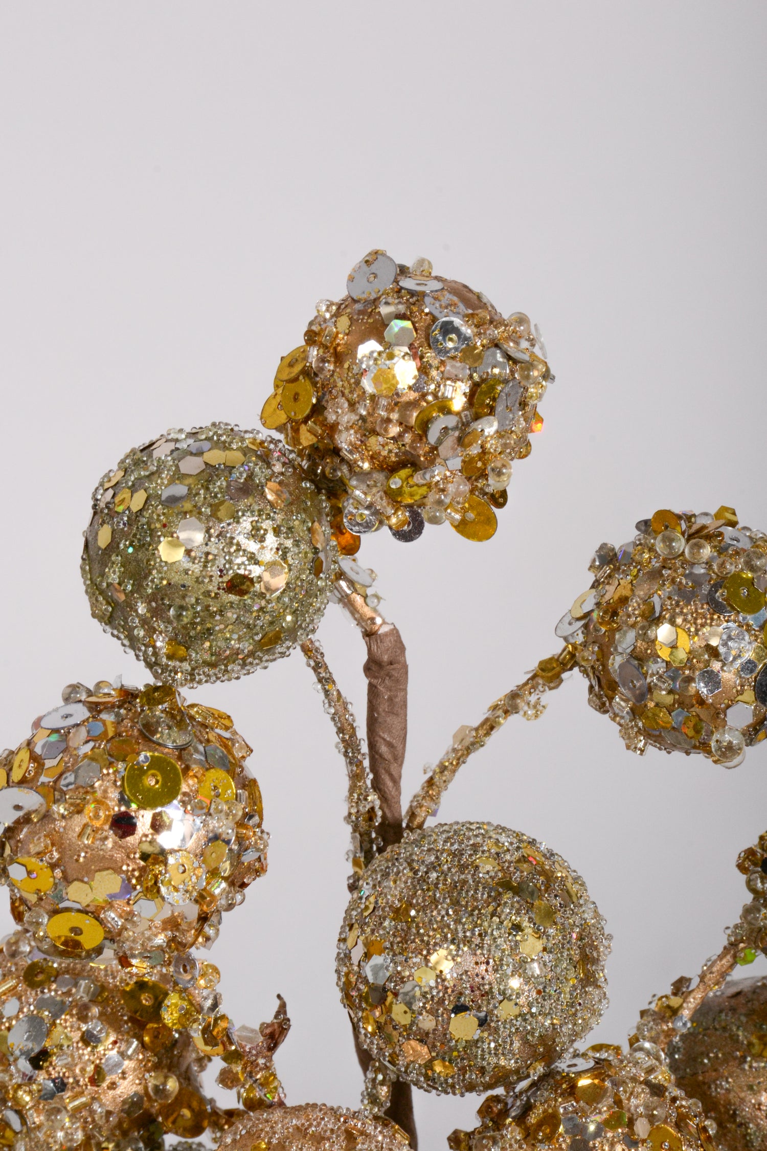 12" Jeweled Grape Cluster Gold