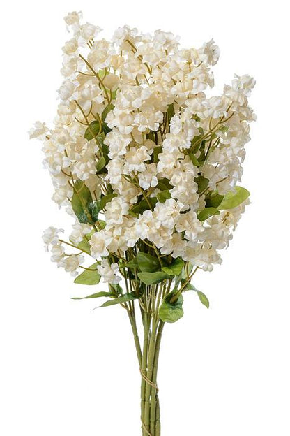 19" Silk Double Baby Breath Cream/white Pkg/6