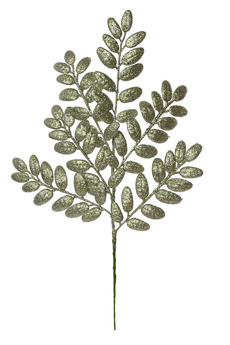 22" Honey Locust Glitter Spray Sage