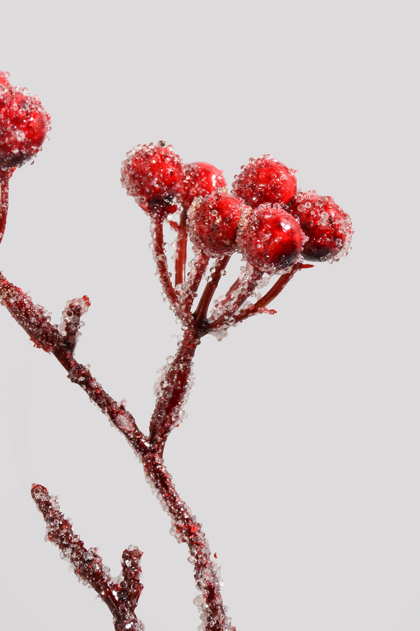 23.5" Wp Iced Dripping Berry Spray Red