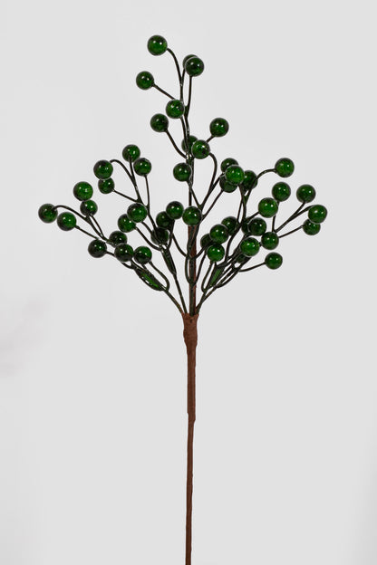 15" Berries Stem Green